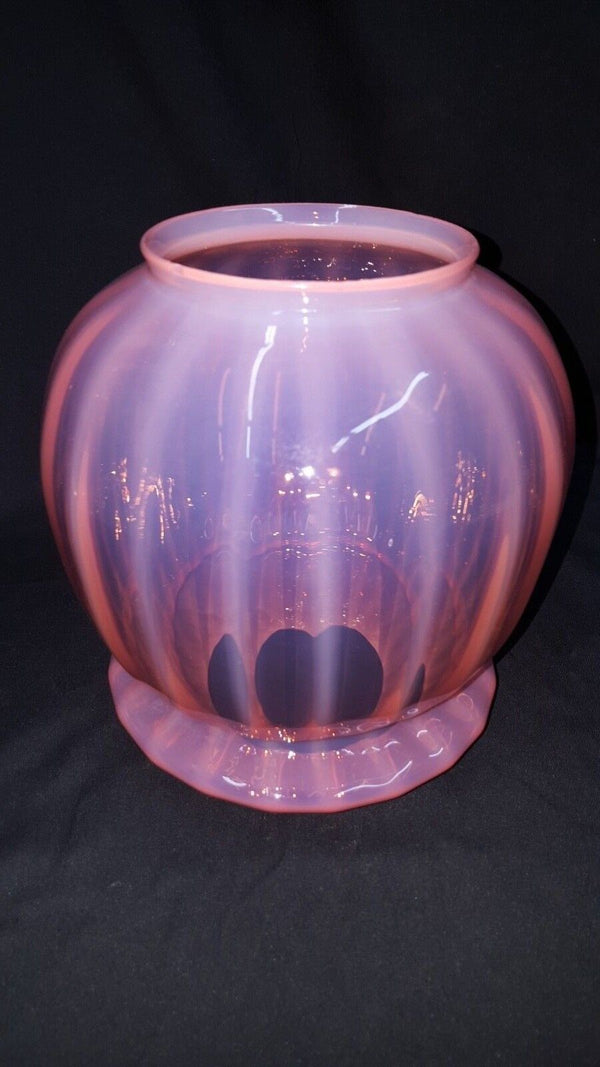 Hanging Victorian Lantern Glass Globe Opalescent Cranberry 7 3/4" x 8" GS00739