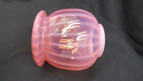 Hanging Victorian Lantern Glass Globe Opalescent Cranberry 7 3/4" x 8" GS00739