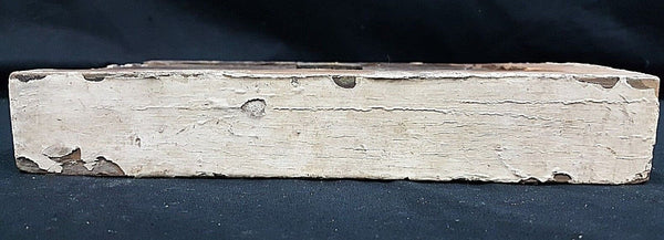 Late 1700's Wood Iron & Brass Right Side 10 1/8" x 6 5/8" Rim Lock GS00803