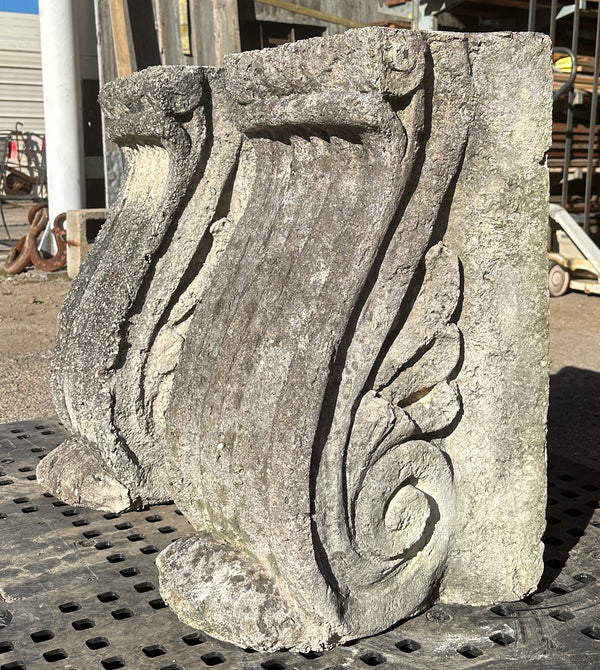 1930's Cast Concrete Sugarcoated Corbel Pair GA20472