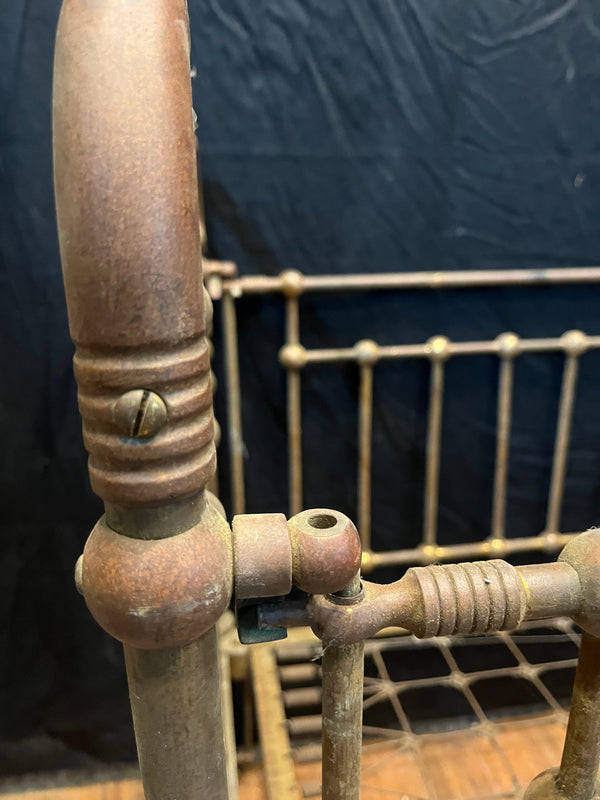 1920's Brass Crib w/ Adjustable Sides GA10251