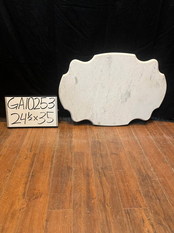 Carrara Marble Turtle Top w/ Ogee Edge GA10253