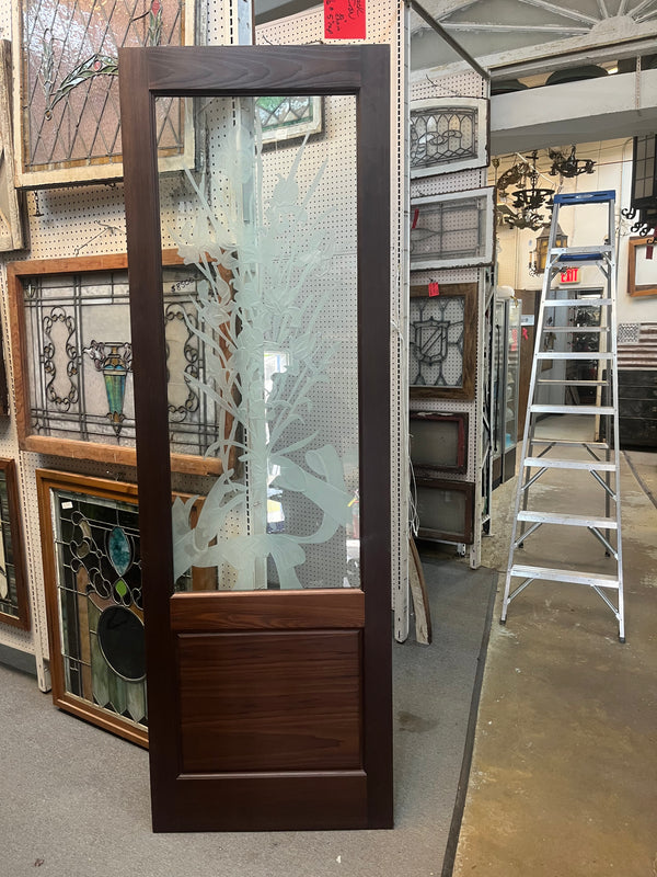Etched Glass Pantry Doors 31 x 63 GA10340