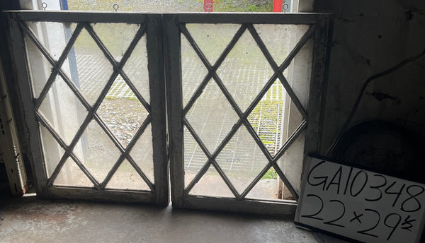 Clear Glass Window w/ Diamond Pattern GA10348