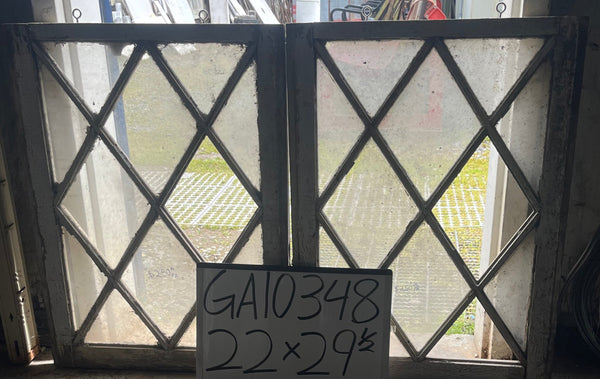 Clear Glass Window w/ Diamond Pattern GA10348