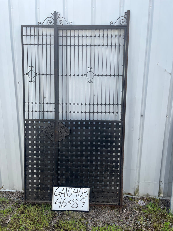 Antique Wrought Iron Gate GA10403