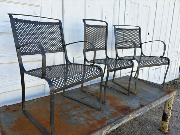 Set of 3 1920's American Patio Chairs GA20464