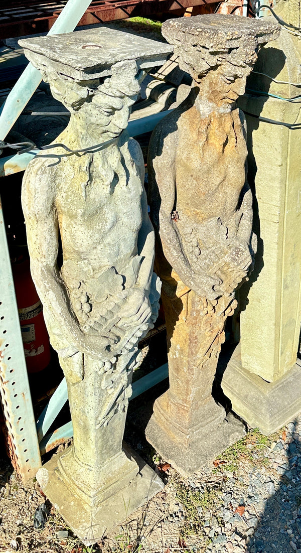 Concrete Satyr Garden Statues - 2 Available GA20446