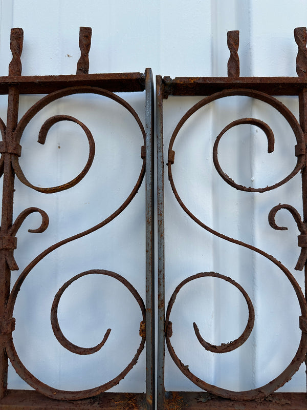 Antique Iron Garden Gate Pair GA20306