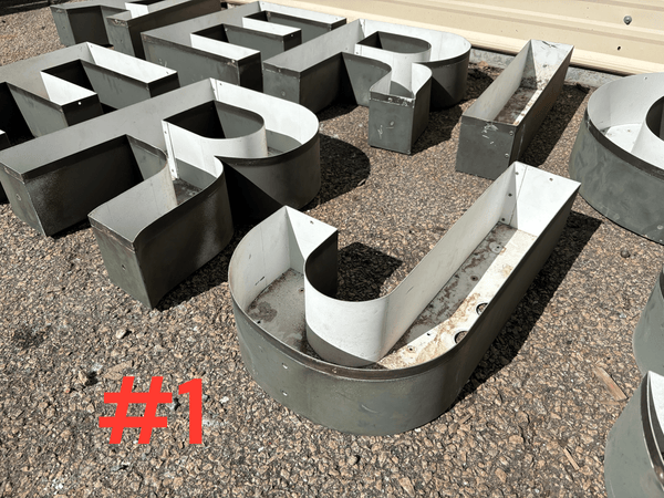Tin Neon Letter Cans - 3 Sizes Available GA20465