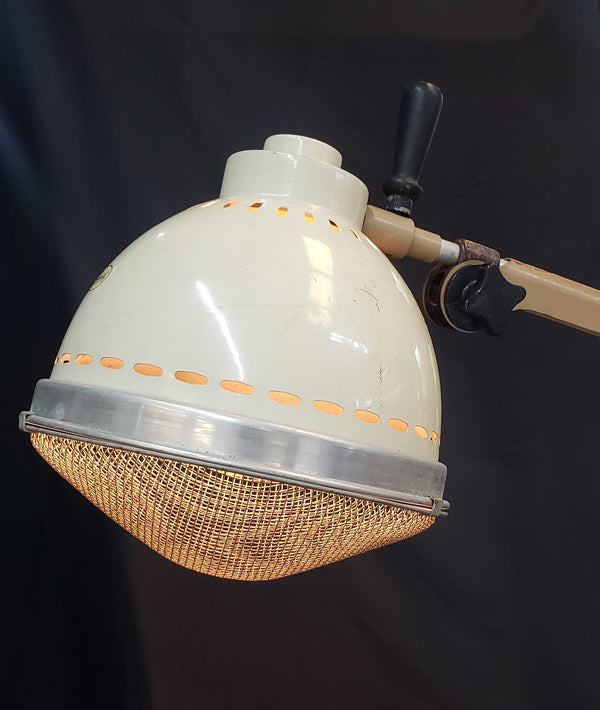 1930's Burdick Tall Portable Physicians Light with Cast Iron Base #GA9165