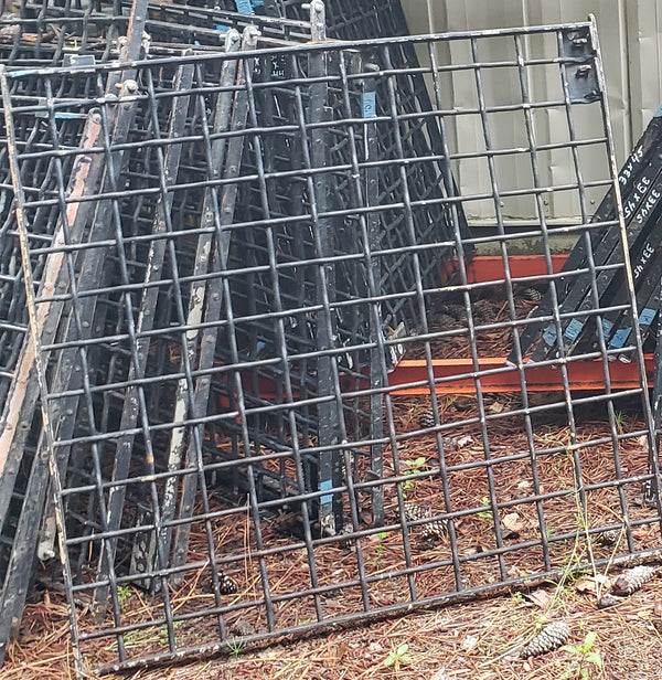 Salvaged Iron Window Grates from a State Institution in Allentown PA 40" x 44" #GA9352
