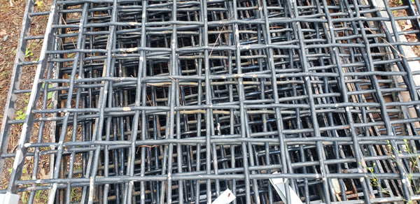 Salvaged Iron Window Grates from a State Institution in Allentown PA 40" x 44" #GA9352