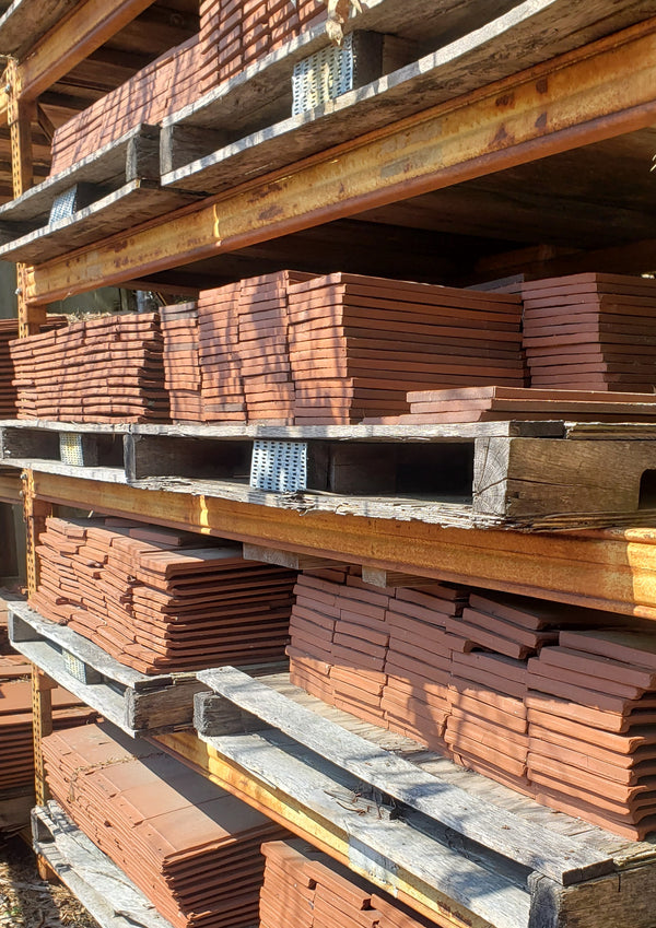 Ludowici  Brand Celadon Terra Cotta Roofing Tiles 9" x 14" overall (8” x 12” installed)