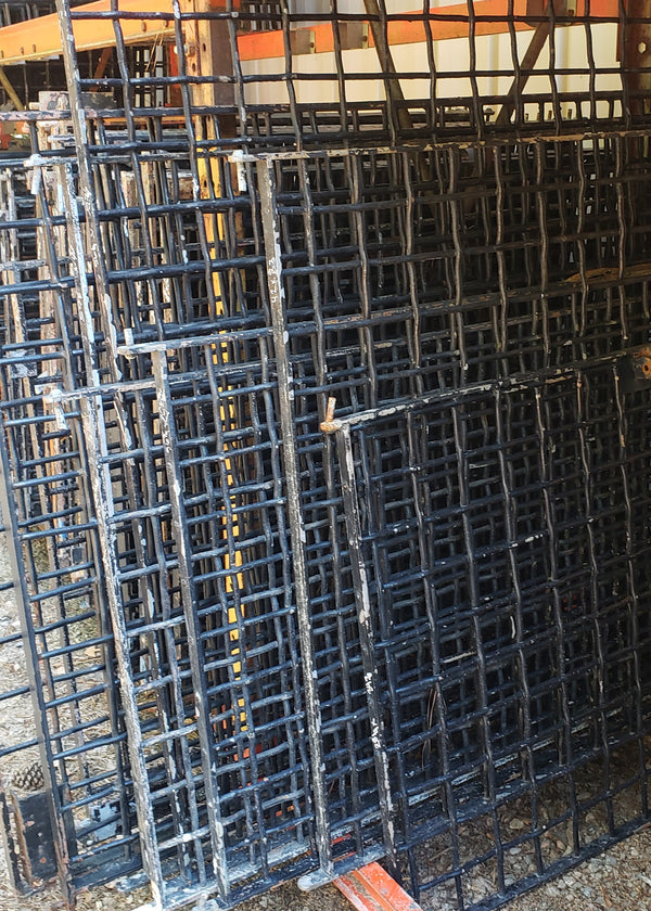 Salvaged Iron Window Grates from a State Institution in Allentown PA 40" x 44" #GA9352