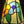 Load image into Gallery viewer, Antique Multicolored Slag Glass Sconce with Ornate Bronze Fitter GA-M018