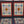 Load image into Gallery viewer, Pair of Multicolored Rondel Stained Glass Windows in Cambria Ash Frames GA9370