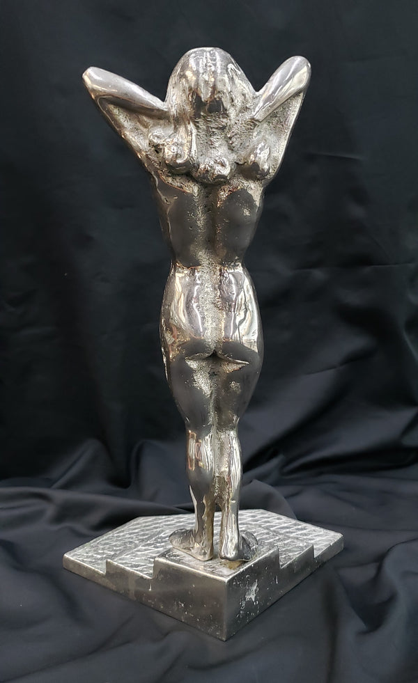 1920's Art Deco Sculpture by Gyula J. Maugsch  "Awakening" Nude Female GA9372