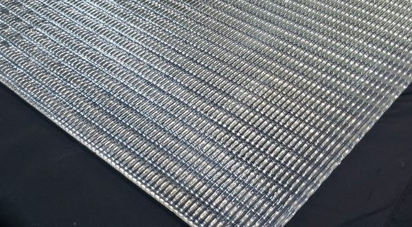 6 Reclaimed 1920's New England Foundry Ribbed Glass Panels  15" x 12" GA9381