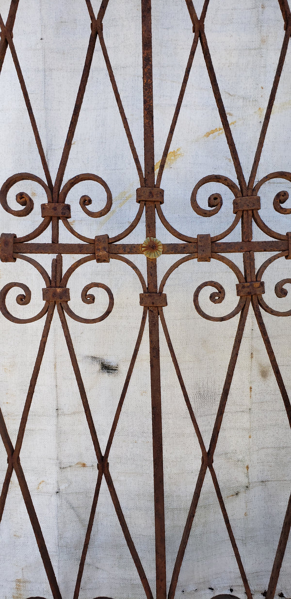Ornate Wrought Iron Gate 88 1/2" x 40 1/2"  GA9405