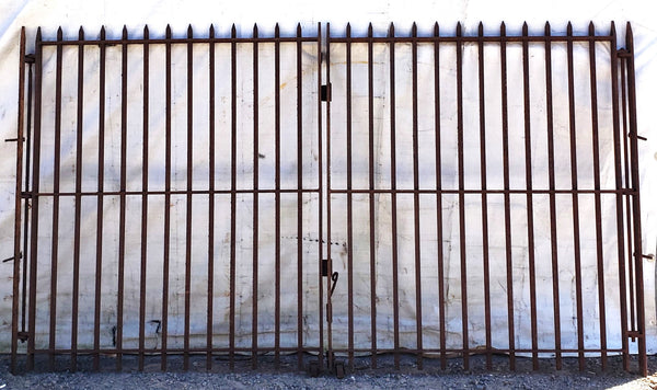 Pair of Heavy Duty Wrought Iron Gates 61" Tall x 108" Wide GA9407