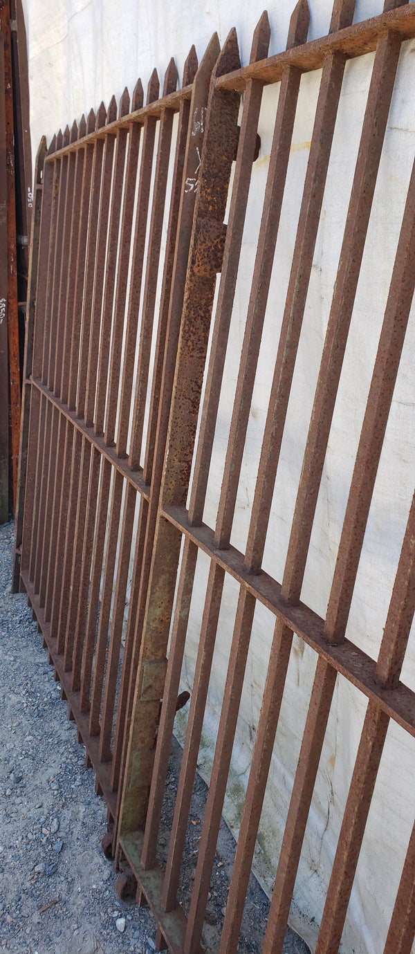 Pair of Heavy Duty Wrought Iron Gates 61" Tall x 108" Wide GA9407