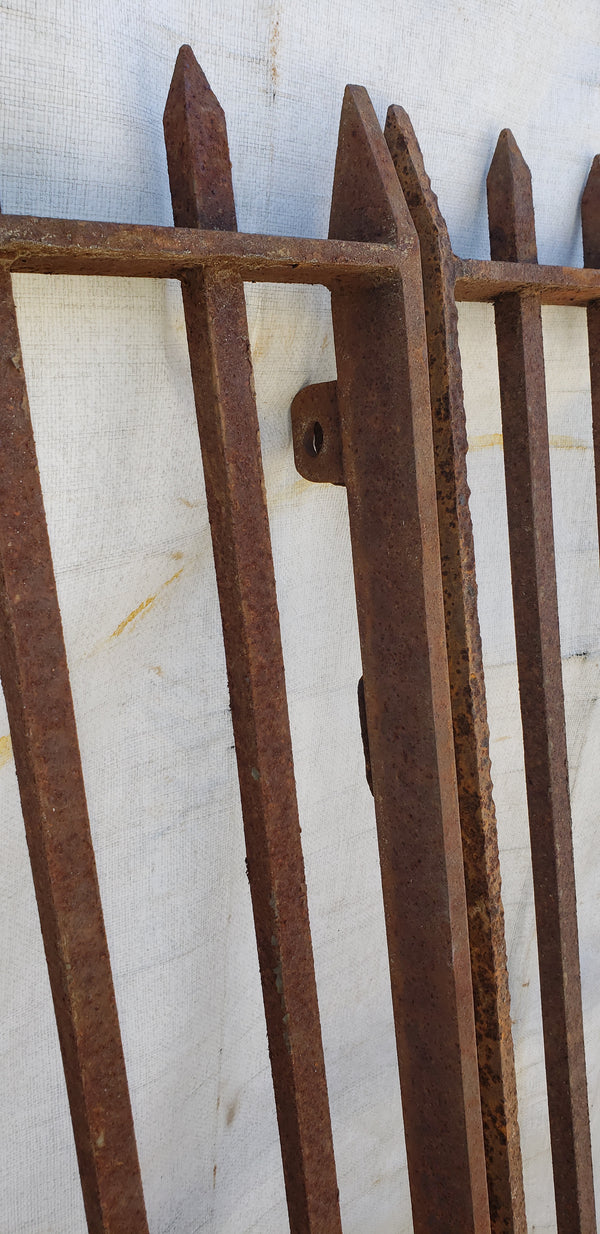 Pair of Heavy Duty Wrought Iron Gates 61" Tall x 108" Wide GA9407