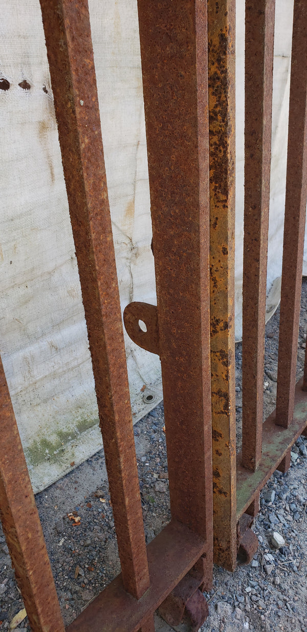 Pair of Heavy Duty Wrought Iron Gates 61" Tall x 108" Wide GA9407