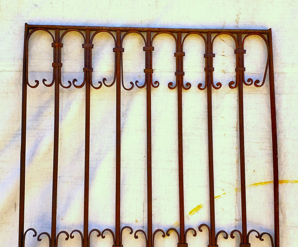 Antique Wrought Iron Gate 75" Tall x 35 1/2" Wide GA9408