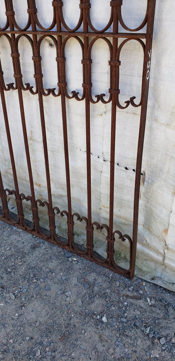 Antique Wrought Iron Gate 75" Tall x 35 1/2" Wide GA9408