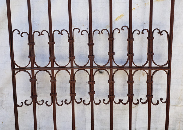 Antique Wrought Iron Gate 75" Tall x 35 1/2" Wide GA9408
