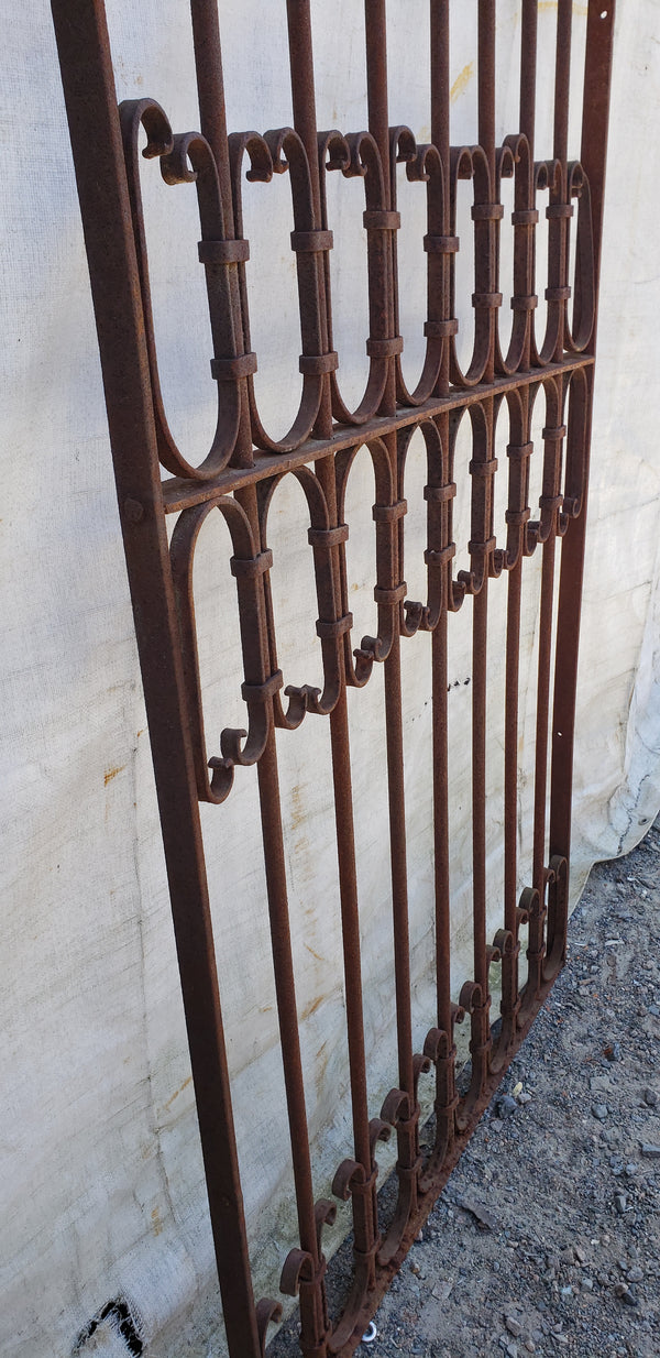 Antique Wrought Iron Gate 75" Tall x 35 1/2" Wide GA9408