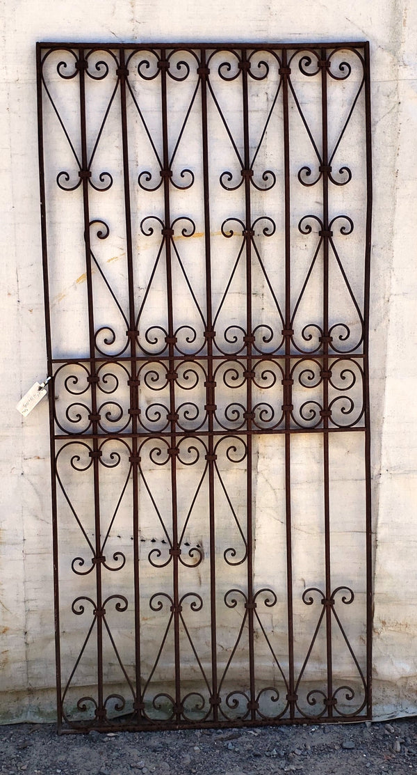 Antique Wrought Iron Gate 72 3/4" Tall x 34 1/2" Wide GA9409
