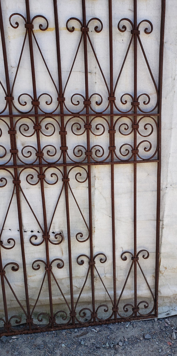Antique Wrought Iron Gate 72 3/4" Tall x 34 1/2" Wide GA9409