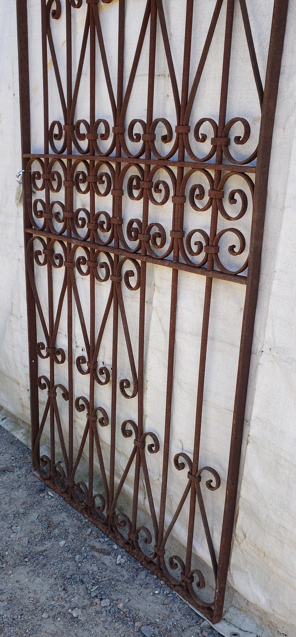 Antique Wrought Iron Gate 72 3/4" Tall x 34 1/2" Wide GA9409