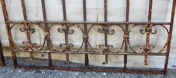 3 Piece Ornate Wrought Iron Gates with Hand Forged Lead Accents  GA9435