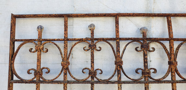 3 Piece Ornate Wrought Iron Gates with Hand Forged Lead Accents  GA9435