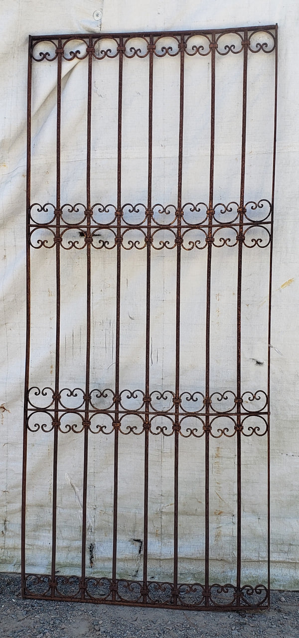 Large Wrought Iron Gate Panel 87 1/4" Tall by 38 1/4"  Wide GA9439