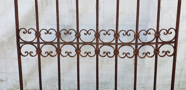 Large Wrought Iron Gate Panel 87 1/4" Tall by 38 1/4"  Wide GA9439