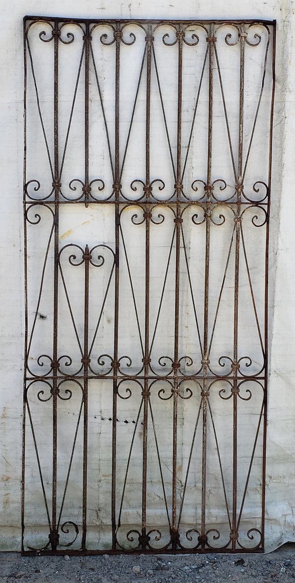 Wrought Iron Gate Panel 80 1/2" Tall by 37 1/4"  Wide GA9443