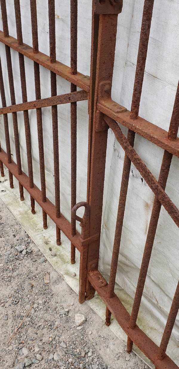 Pair of Ornate Design Wrought Iron Driveway Gates 44 1/2" x 58" GA9477