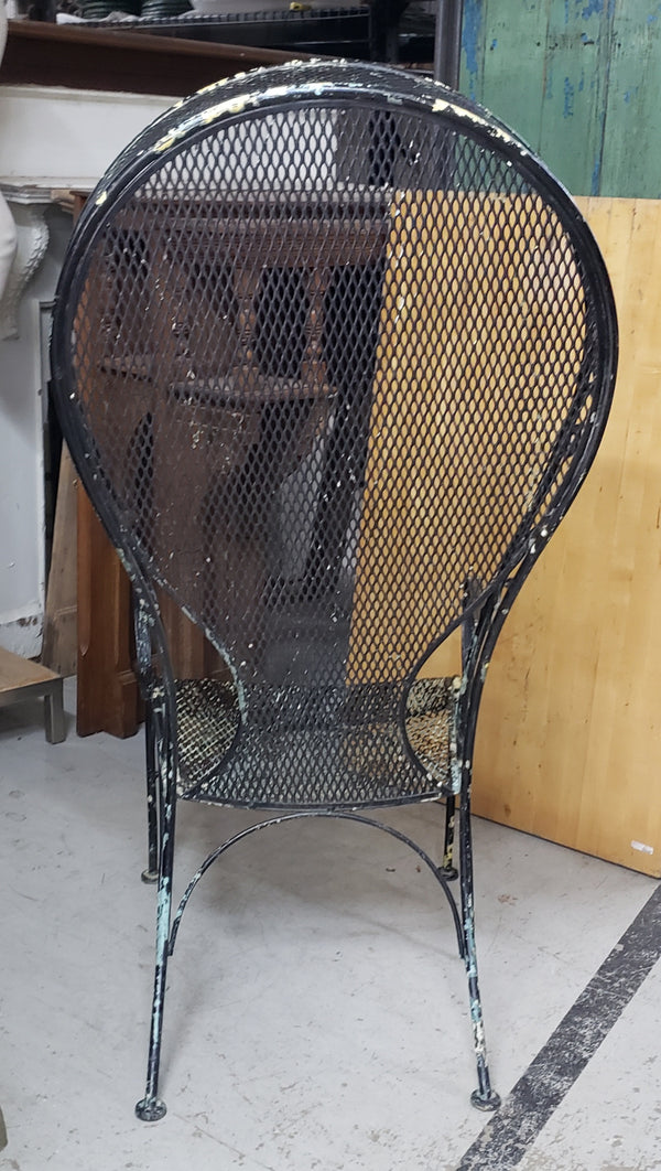 1960's Russell Woodard Wrought Iron Canopy Chair GA9491