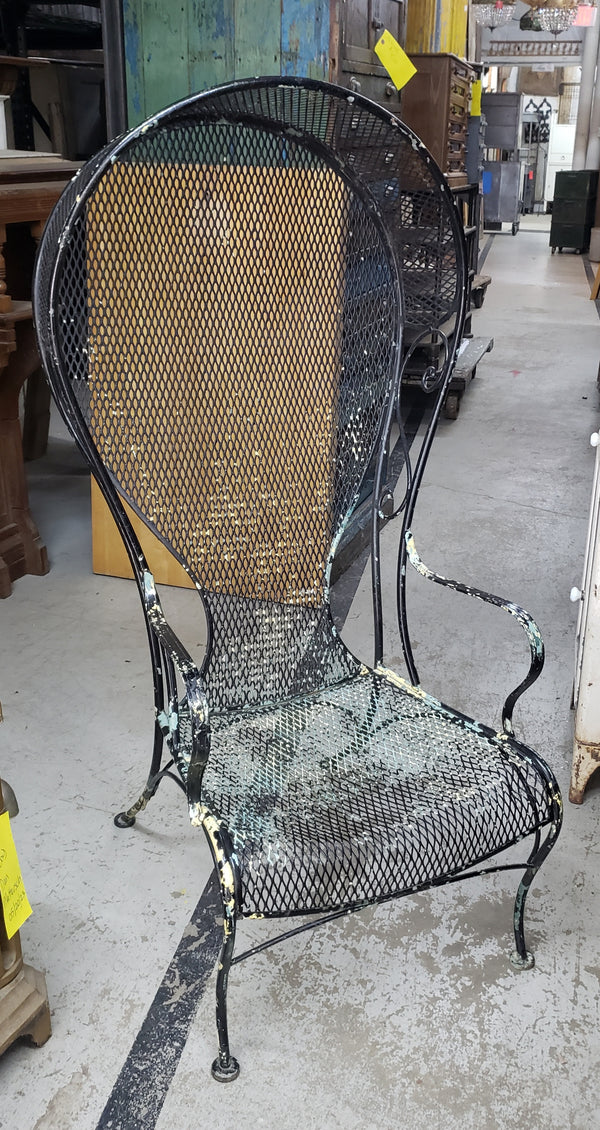 1960's Russell Woodard Wrought Iron Canopy Chair GA9491