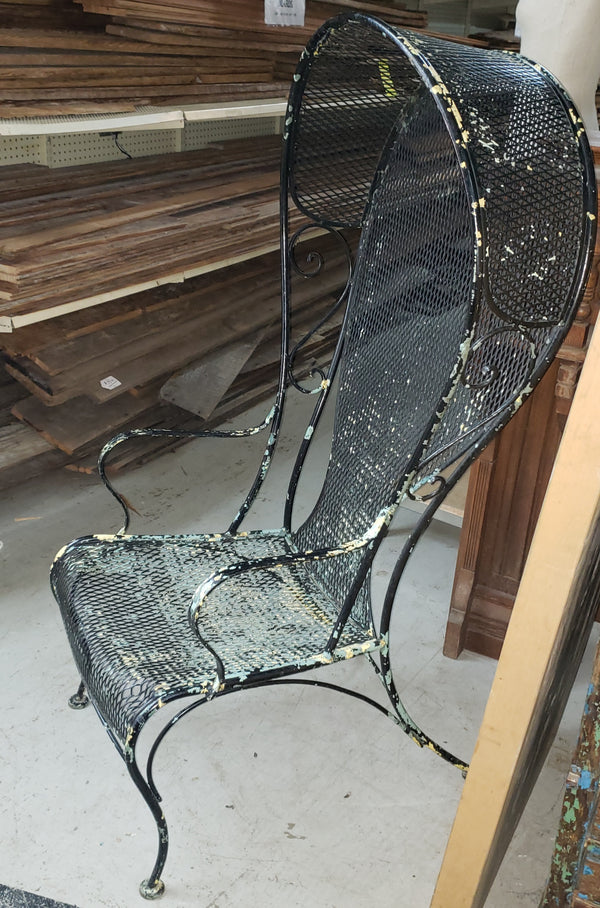 1960's Russell Woodard Wrought Iron Canopy Chair GA9491