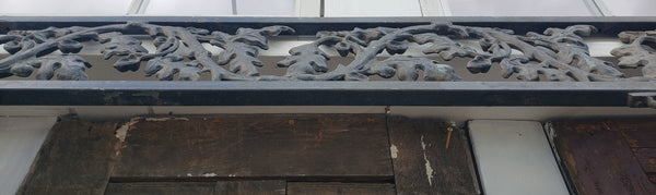 1930's Richmond Fan Cast Iron Porch Salvage with Oak Leaf Design GA9497