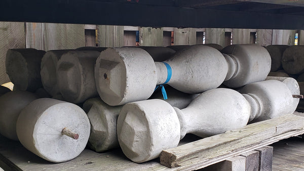 Concrete Balusters for Porches Railings and Stairways 26" & 29" Tall x 6" Round GA9508