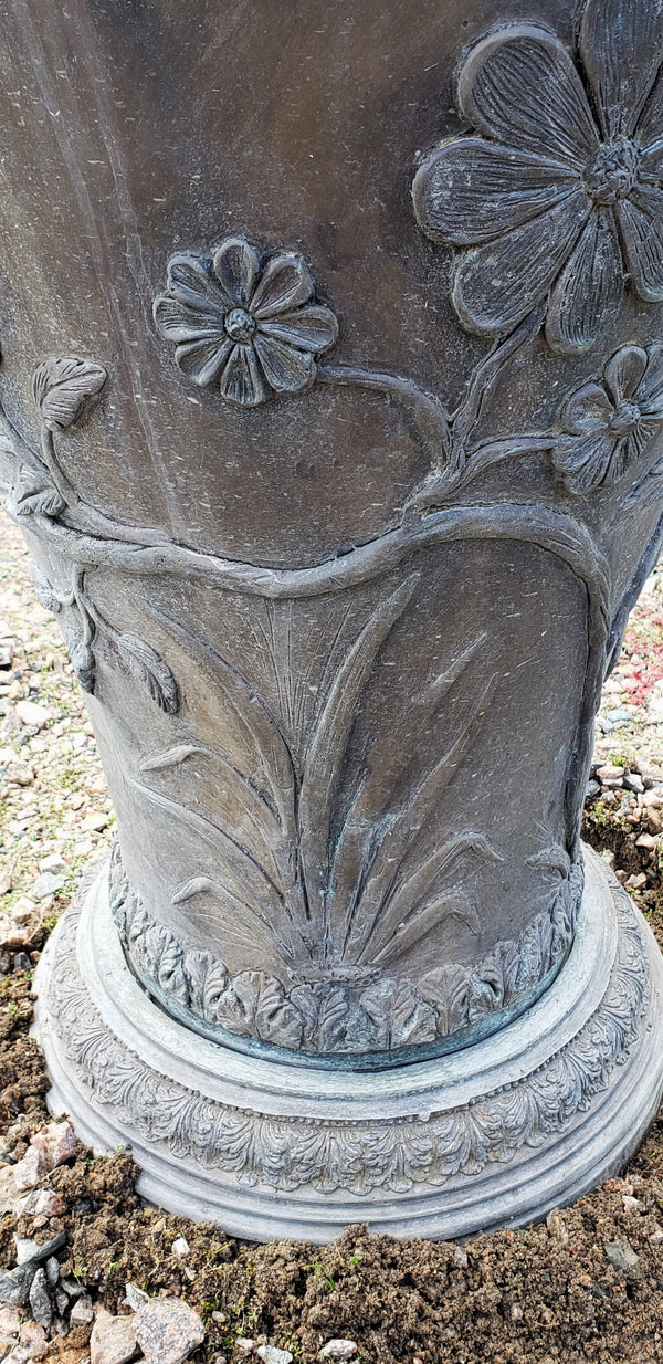 Art Nouveau Bronze Plant Urn With Handles GA9519