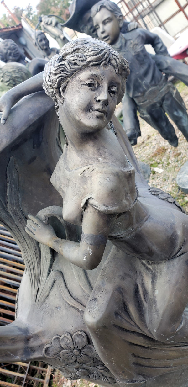 Art Nouveau Bronze Plant Urn With Handles GA9519