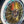 Load image into Gallery viewer, Unique 32" Round Leaded Textured Stained Glass Window in Wood Frame GA9521
