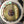 Load image into Gallery viewer, Unique 32" Round Leaded Textured Stained Glass Window in Wood Frame GA9521